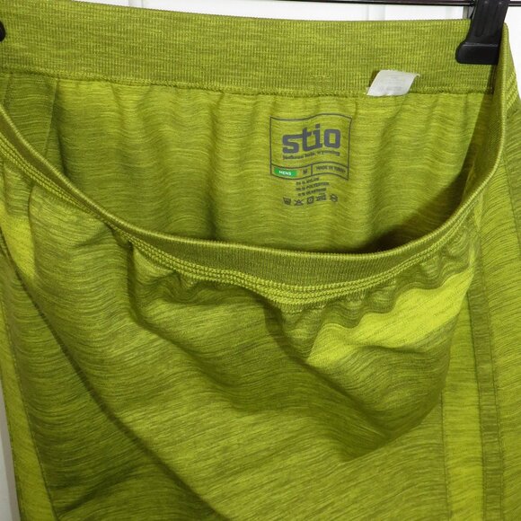 Stio Seamless Tech Tights Mens Size Medium Bullfrog Heather Green - Picture 5 of 6